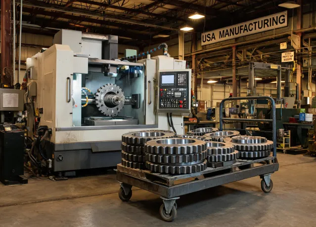 Sprocket machining cell in US plant