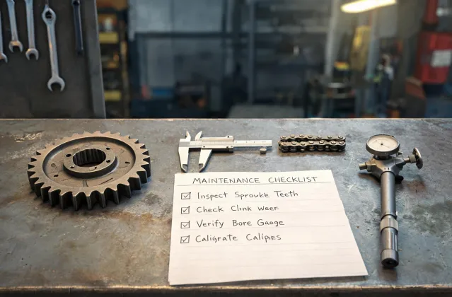 Sprocket measurement checklist